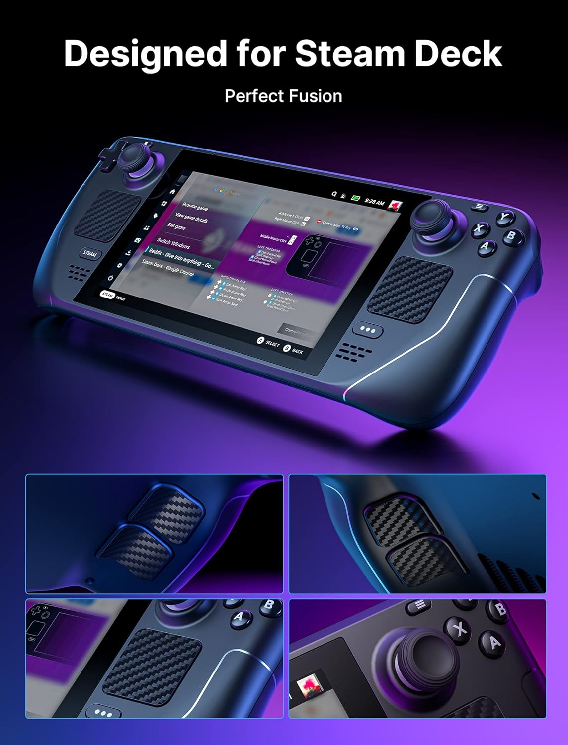 Buy JSAUX Skin Stickers Set Compatible for Steam Deck, Steam Deck