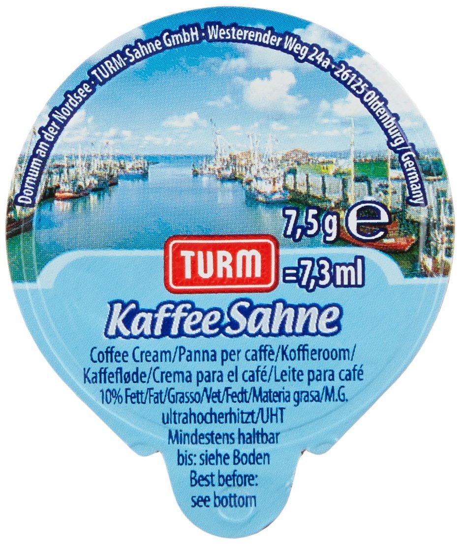 480 x Turm Kaffeesahne 10 Prozent (480 x 7.5g/7,3ml)