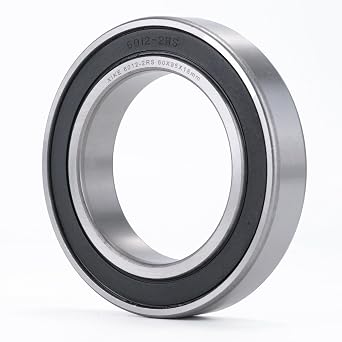 XIKE 1 Pcs 6012-2RS Sealed Ball Bearings 60x95x18mm Lubricated and Chrome Steel, Fits DIY/Industrial/Agricultural/Engineering/Garden Machinery, Motors and Generators.