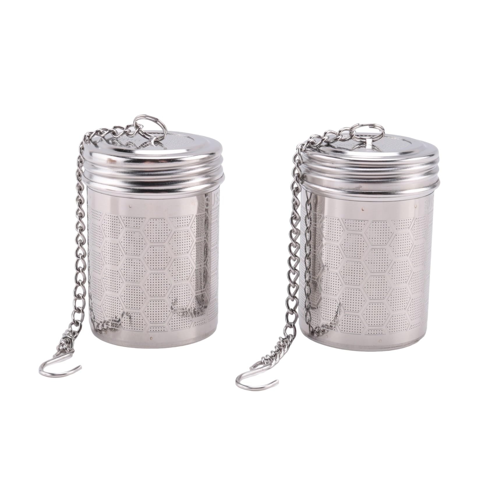 CTRLZS Tea Infusers for Loose Tea 2 Pack Stainless Steel Loose Leaf Tea Steeper Extra Fine Mesh Tea Balls with Drip Dray