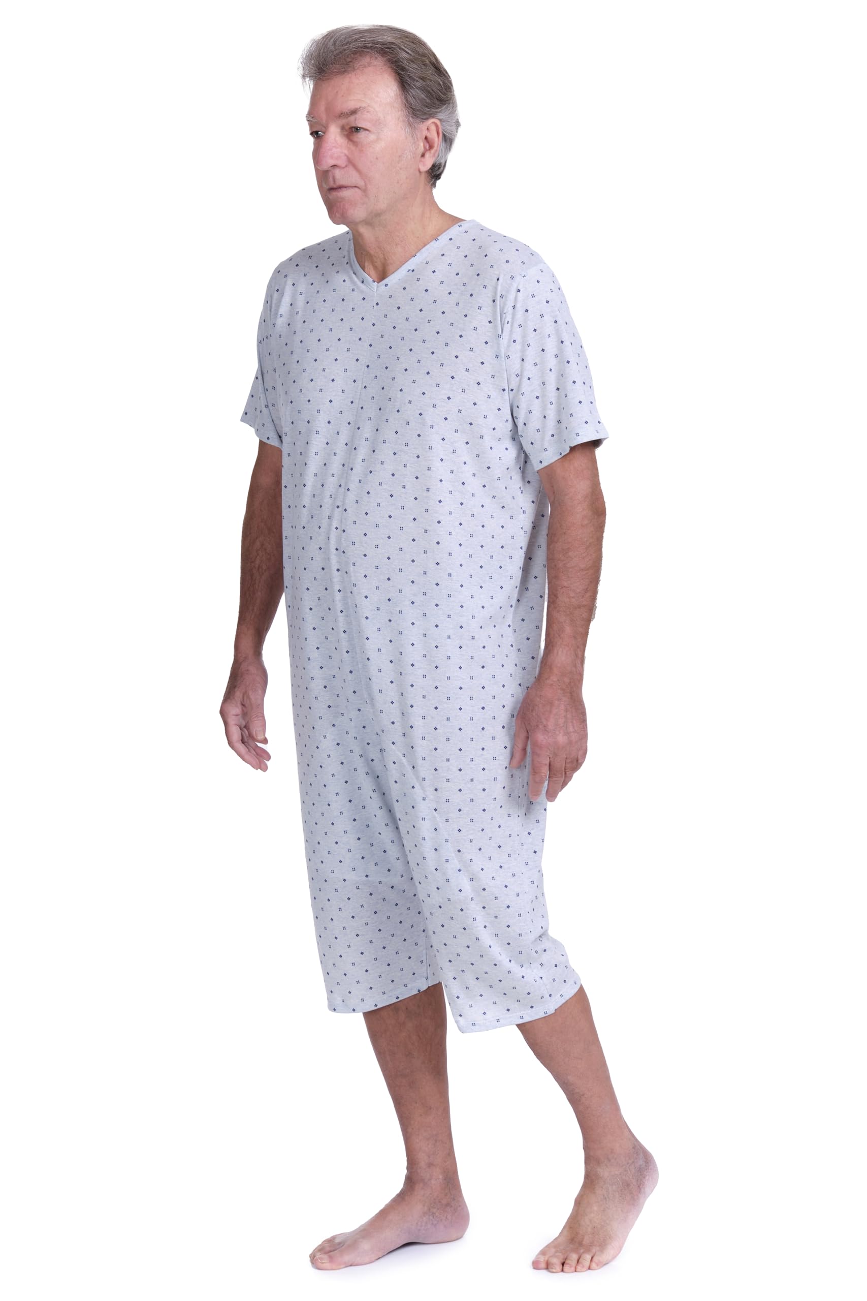 FERRUCCI Pyjama Tuton Santé Confort Manches Courtes Pantalon Court 1 Fermeture Épaule Dos