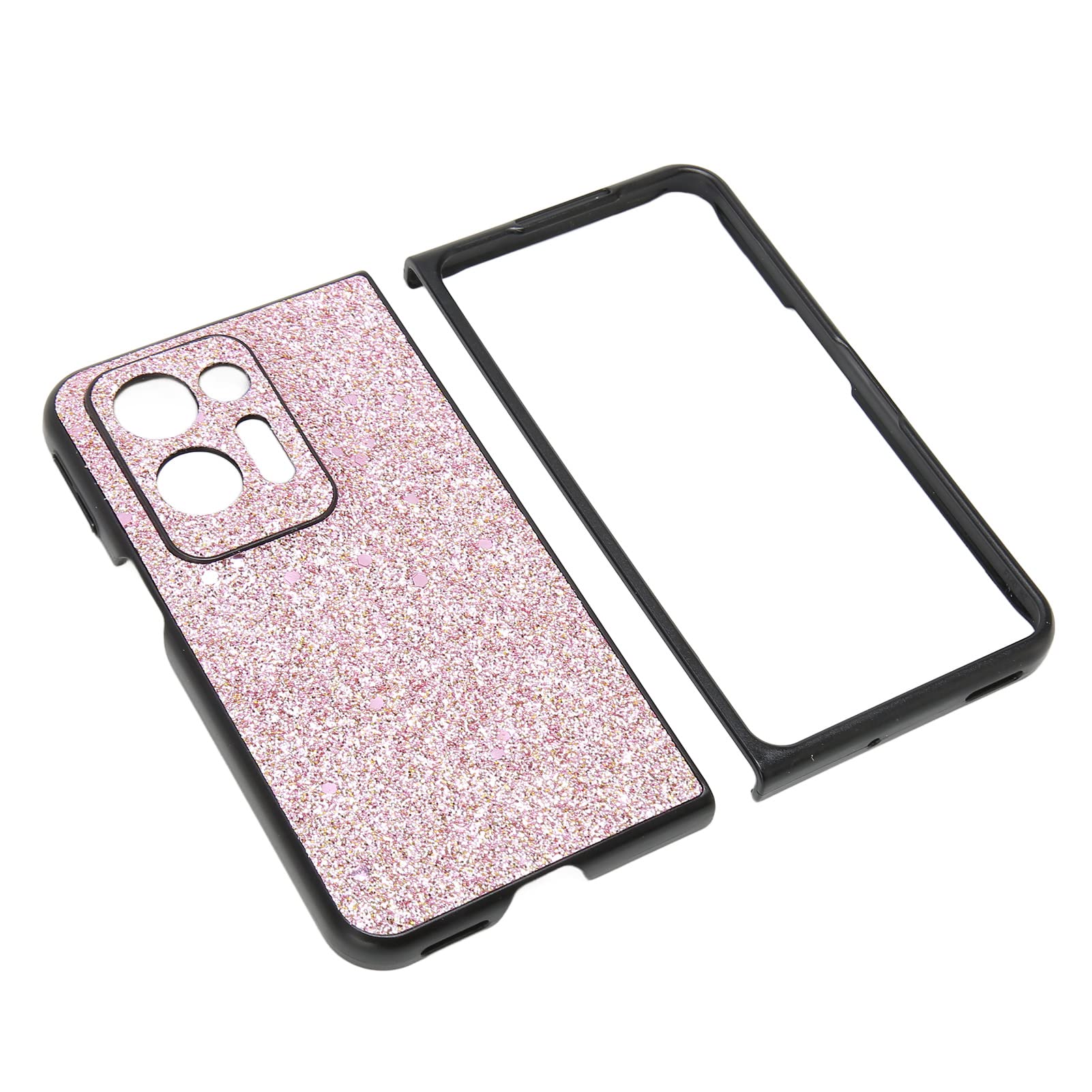 Cocoarm Crystal Custodia per Telefono per Find N2, 32g (Glitter rosa)