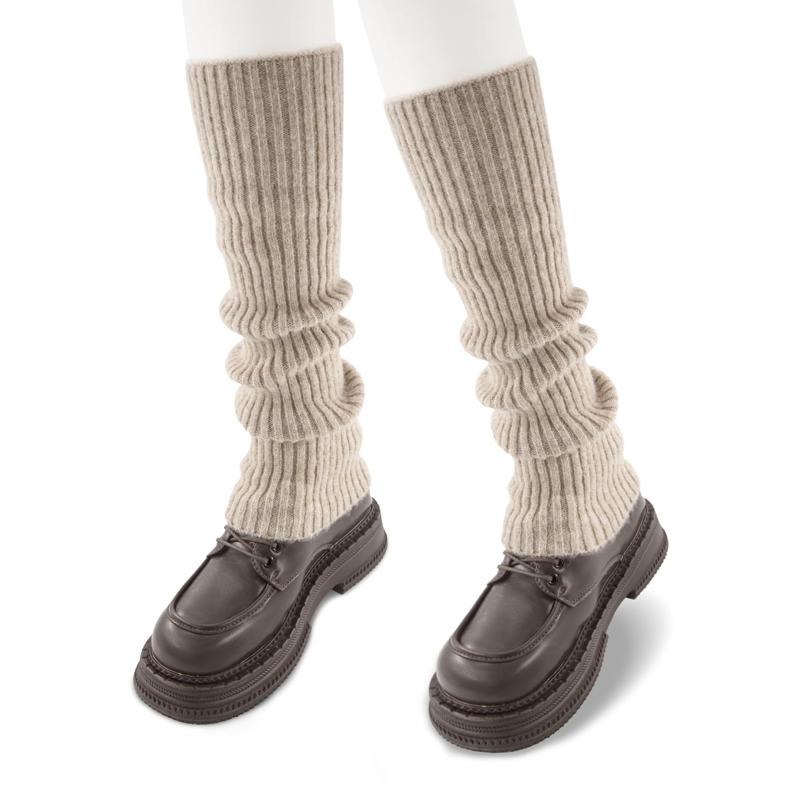 Leg Warmers for Women Winter Fashion Knitting Black Leg Warmers Long Ankle Warmers for Yoga Ballet Leg Socks