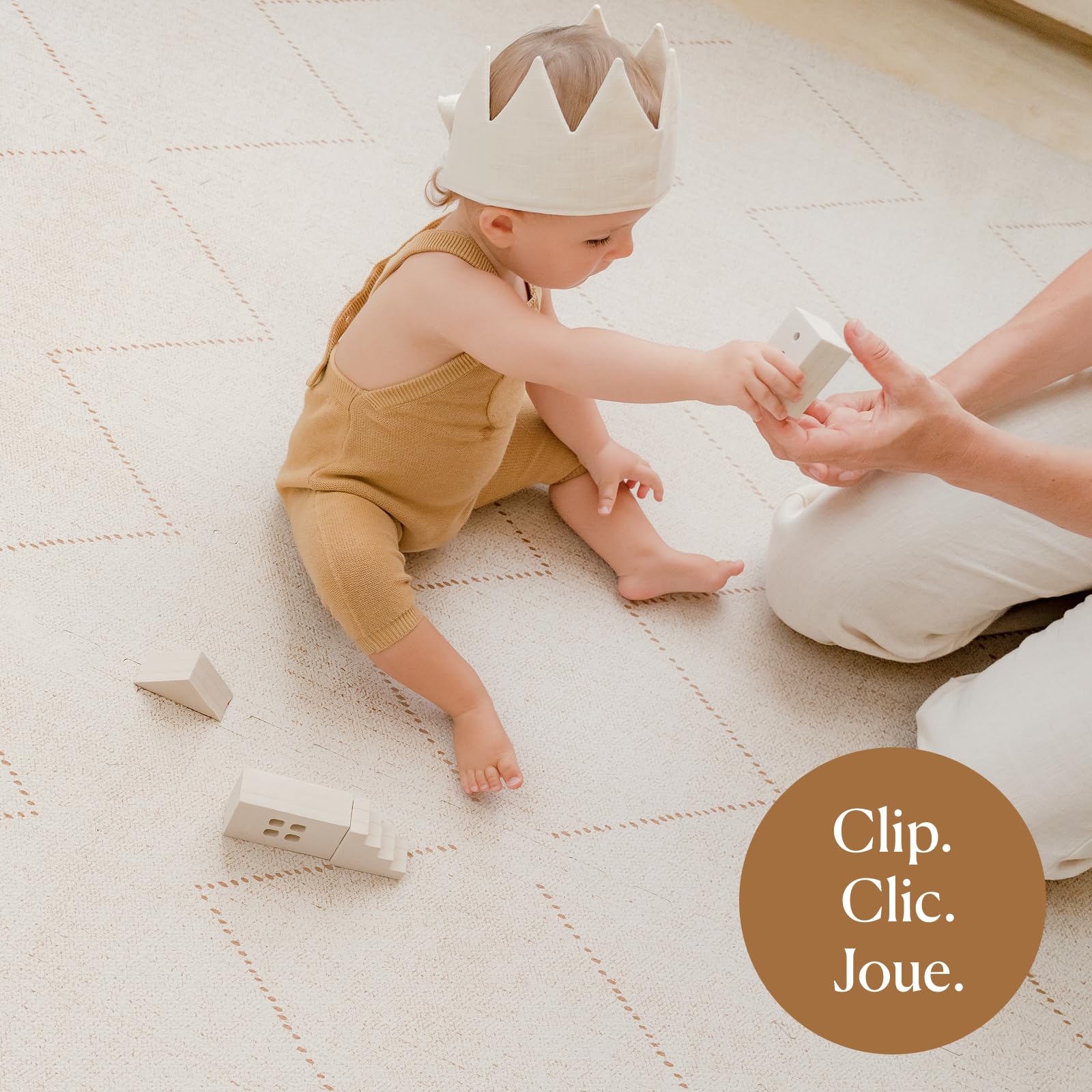 Toddlekind Premium Tapis Puzzle Bebe – 6 Pièces en Mousse EVA, Tapis Eveil Bebe Pour Les Espaces De Vie – Aire De Jeu Modulaire De 1,2 Cm D'Épaisseur - 60×60cm Par Dalle, 120×180cm
