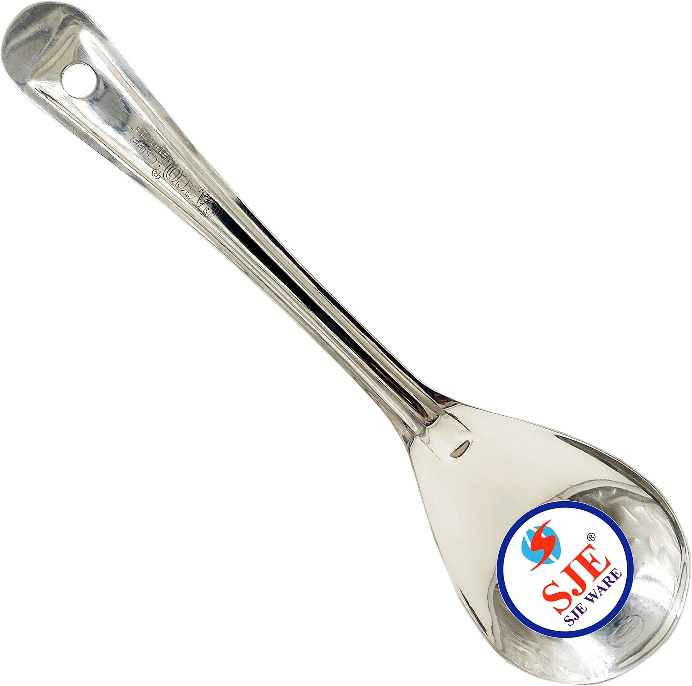 Sjeware Stainless Steel Heavy Guage Serving Spoon Oval, Size : 25 cm