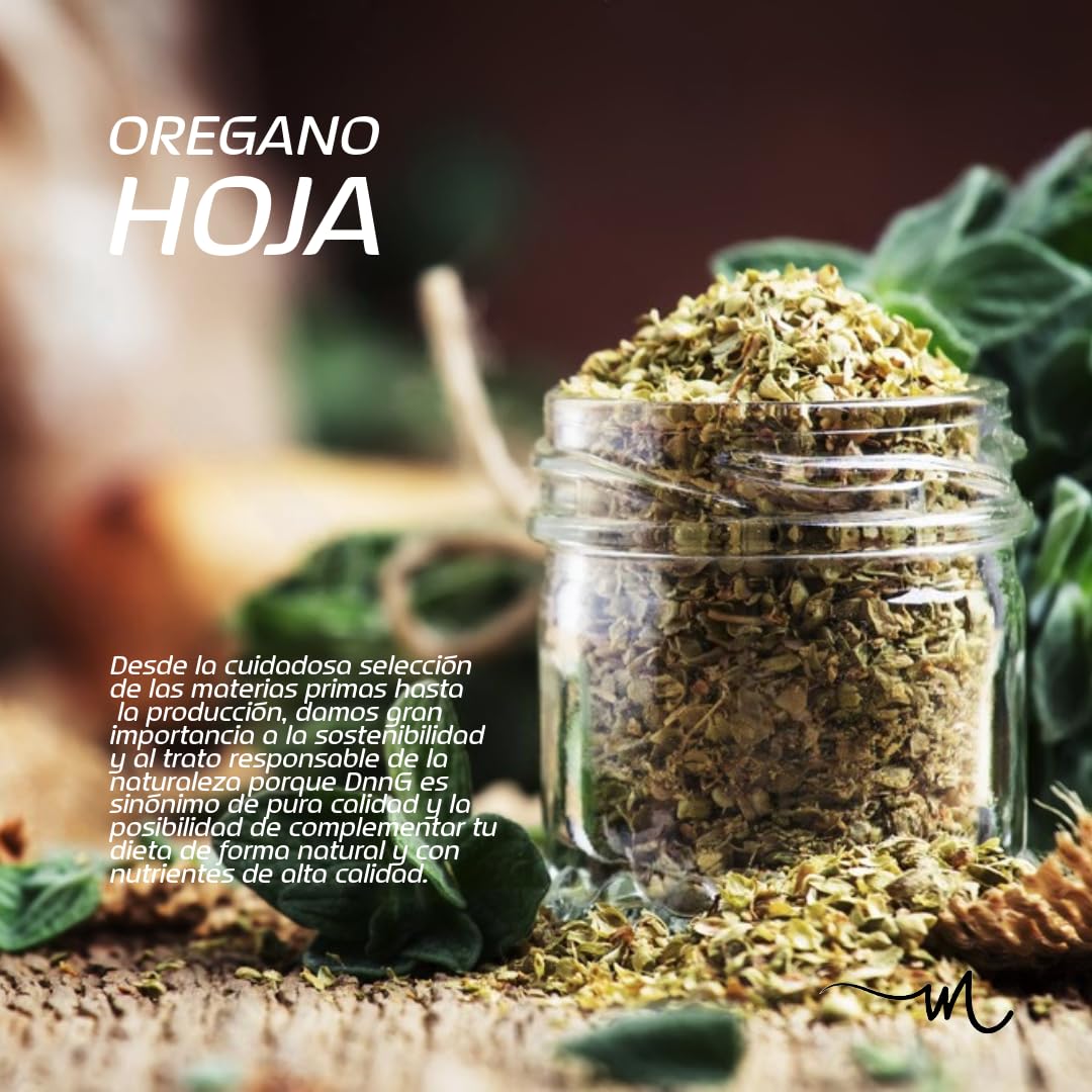Oregano Hojas sin Gluten, Hojas de Oregano para Aceite de Oregano, Comida Vegana, Hierbas Provenzales, Especies para Cocinar Cocina Mediterranea, Hojas de Oregano para Infusiones - DnnG