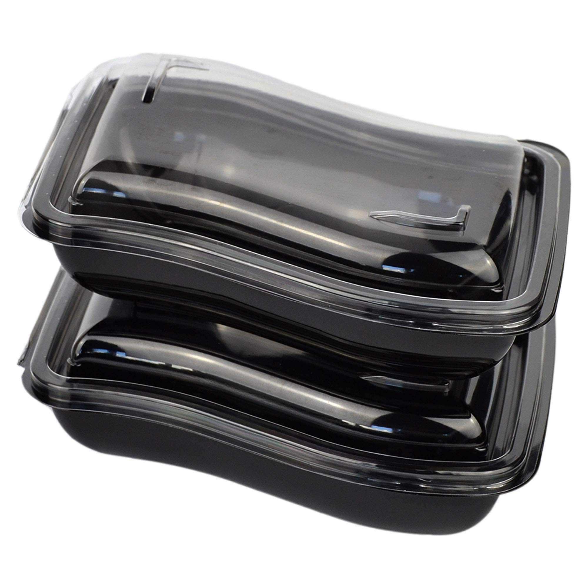 84 bandejas para transporte negras (CC 600) + tapa contenedor para sushos, sashimi, pescado ideal para el transporte.