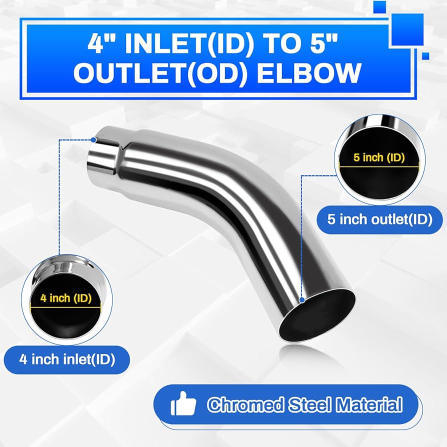 【Elbow】Diesel D-rise Amazon.com: Floshine Diesel Exhaust Elbow Tip, Side Exit
