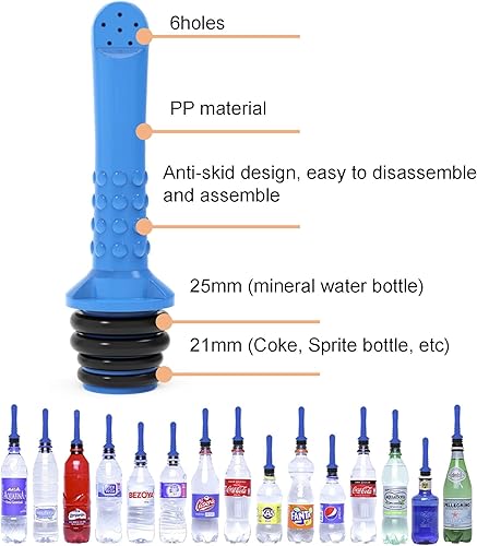 Miniatura 6 de Paquete de 2 bidés portátiles 2 en 1 para riego perineal vaginal 2 en 1 + tubo de bidé de bolsillo, bidé de viaje con tapa impermeable, botella peri