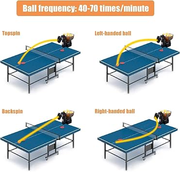 Table Tennis Robot Ping Pong Ball Machine HP-07 Automatic Table Tennis Machine for Training Table Tennis Robot Ping Pong Ball Hine Automatic Table Tennis Machine for Training Trainer