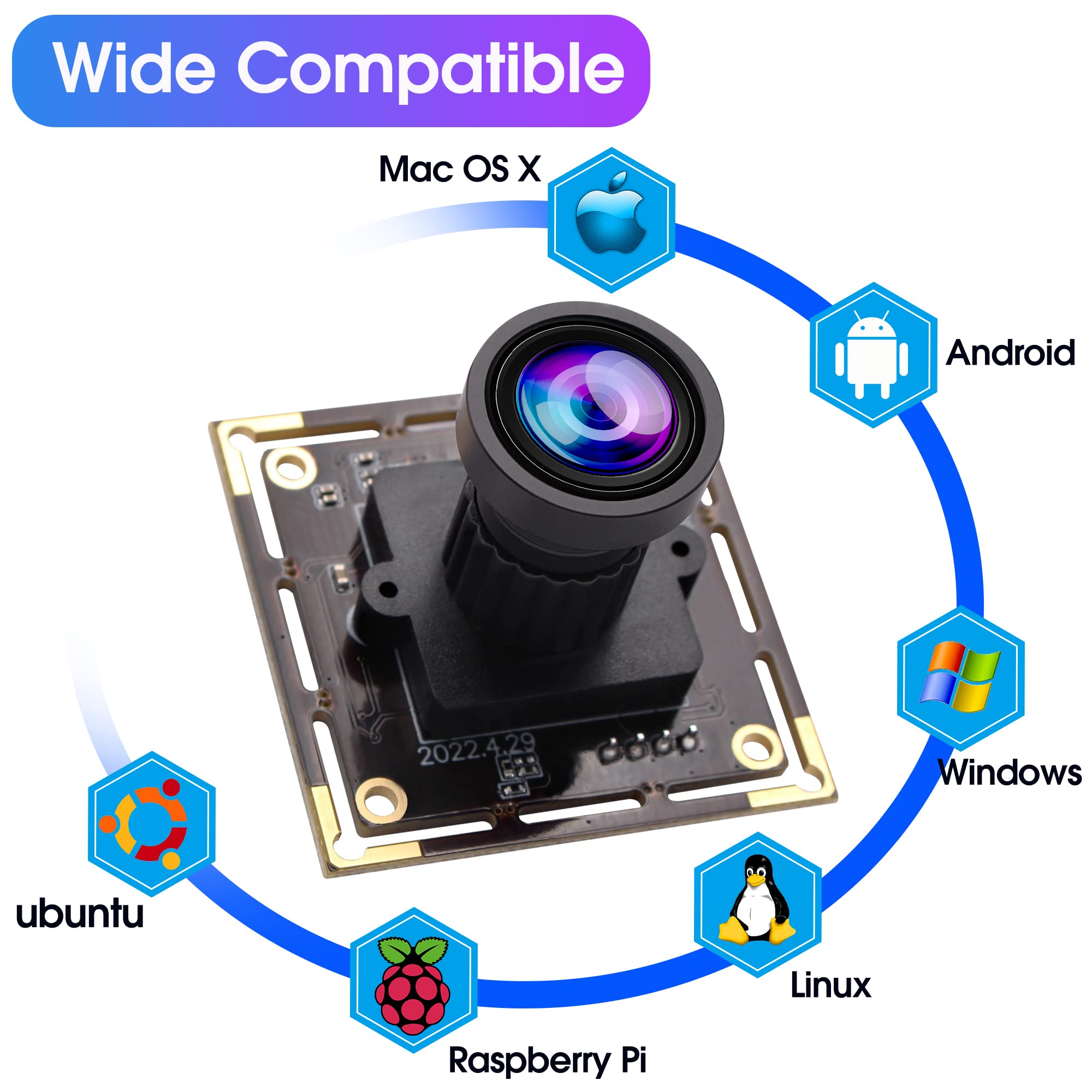 Caméra D'imprimante 1920 X 1080 Carte USB 1080p Grand Angle