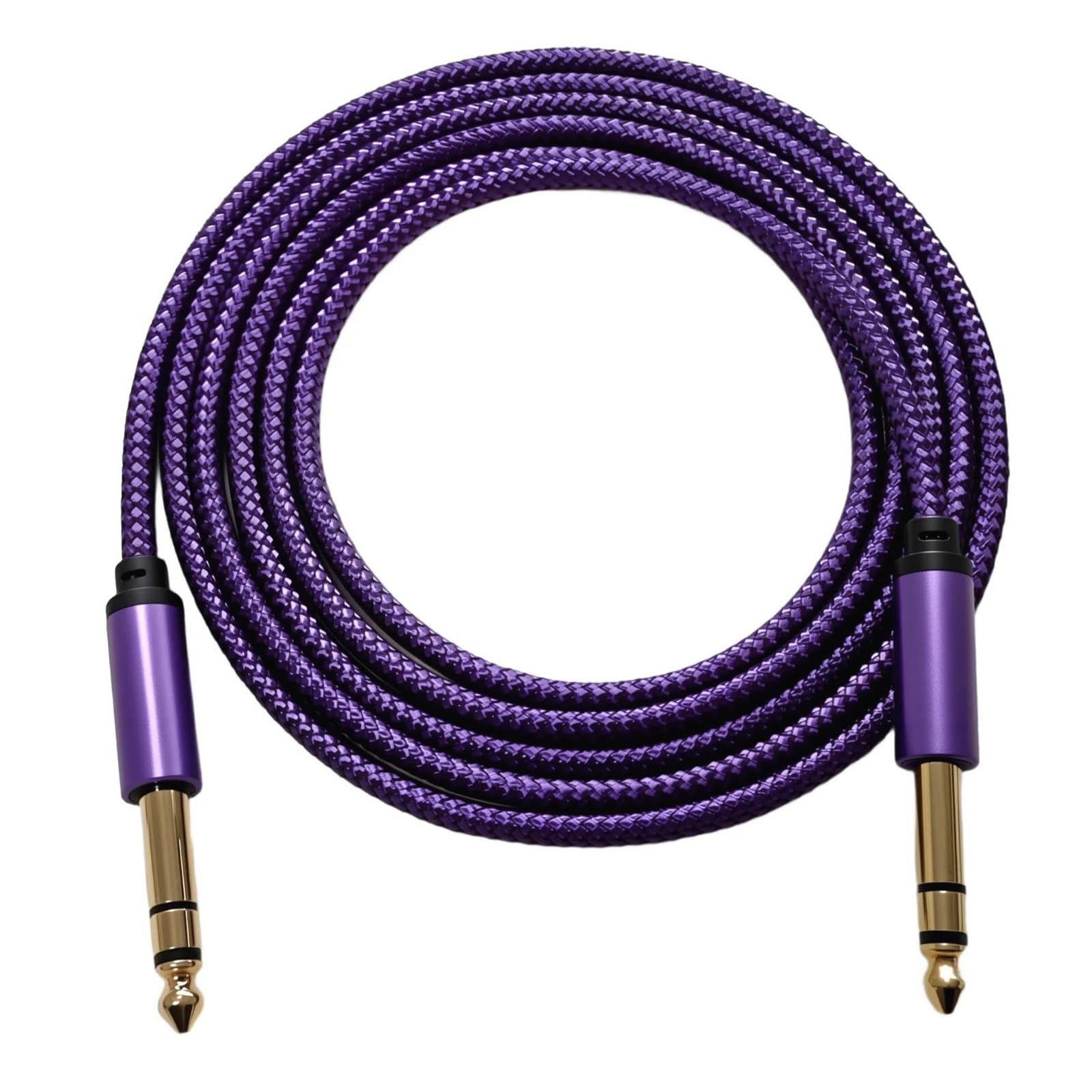 Kabel Do Gitary Gitara Elektryczna Kątowy Kabel Basowy Męski Wyjście Stereo | Ten kabel jest wszechstronny i nadaje się do szerokiej gamy sprzętu muzycznego.(Type4,6m)
