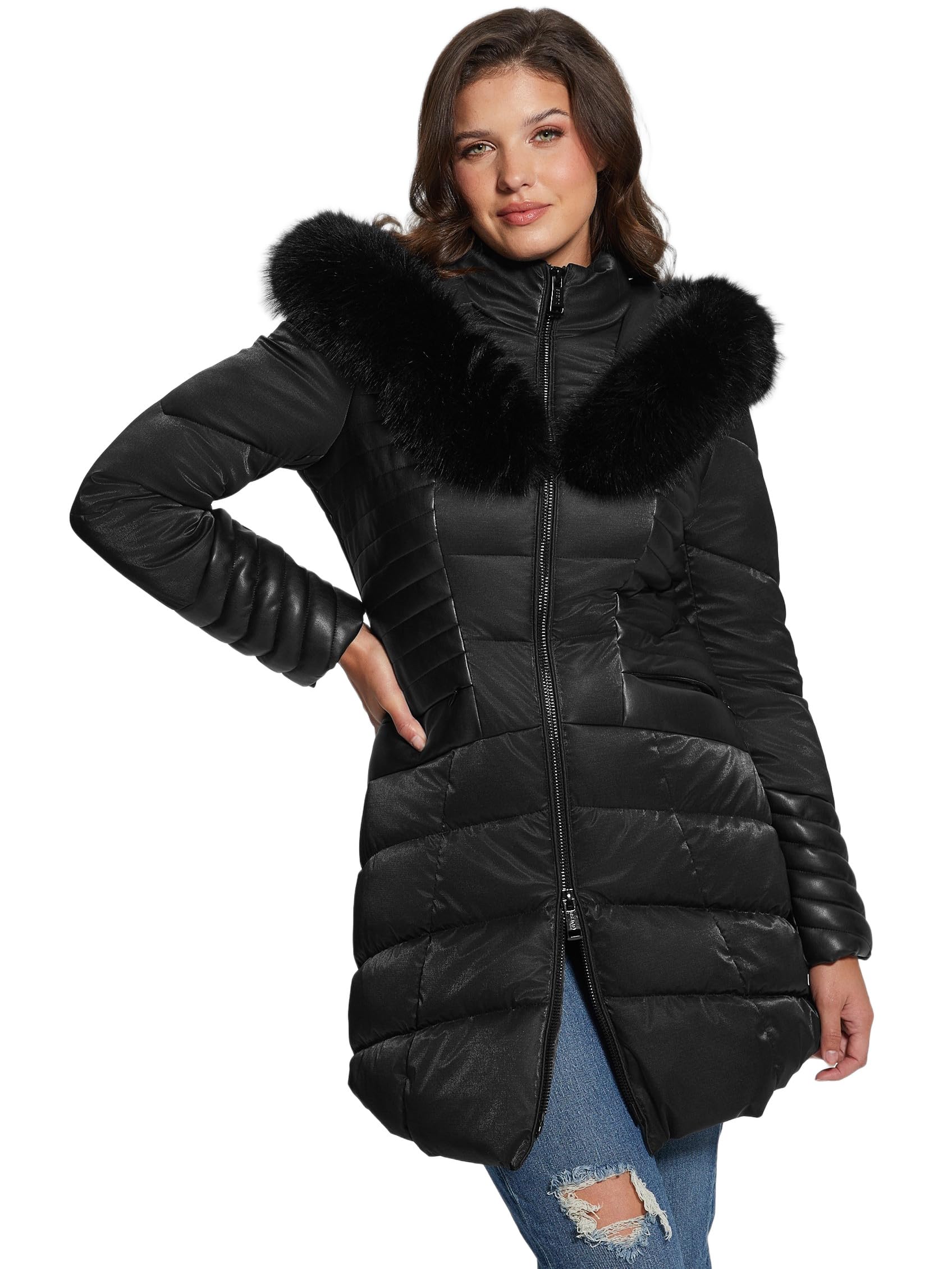 GUESS Doudounes jeans new oxana jblk jet black a996 M