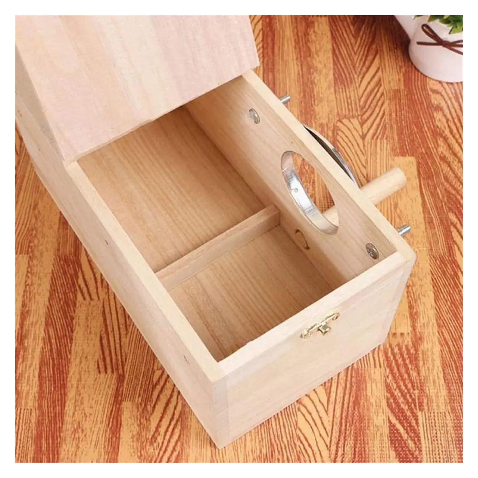 Cassetta nido per uccelli in legno Nido di sicurezza for uccelli in legno for cocorite, nido for, tradizionale in for