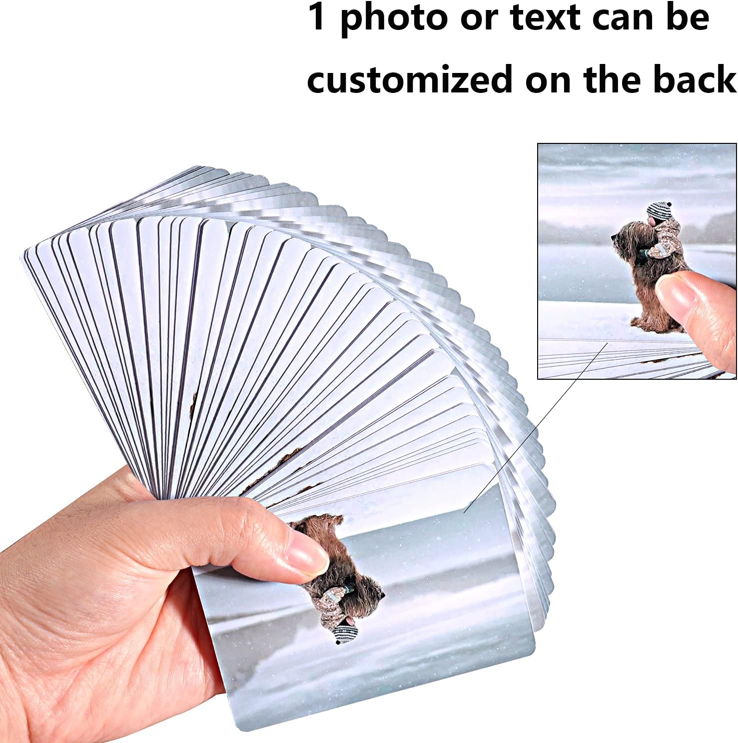 Standard Playing Cards-Custom Playing Cards-Personalized Photo Playing Cards-for Blackjack-Card Games-Playing Cards for Kids-Playing Cards Gift (Medium)