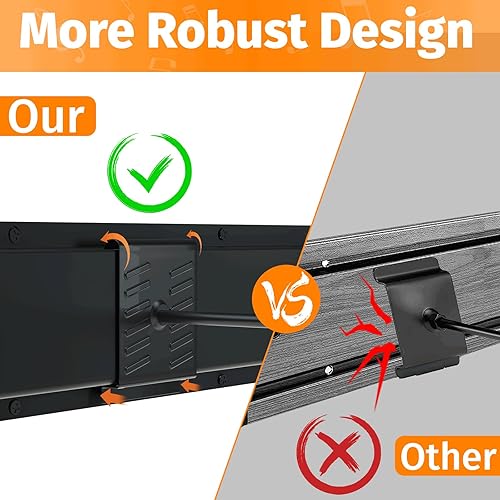 Miniatura 2 de Guitar Wall Mount with 6 Adjustable Guitar Hangers, 48" Extra Thick Alloy Steel Guitar Hanger Wall Mount, for Electric Acoustic Guitars, Bass,