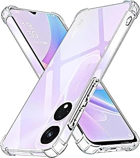 Oppo A58 5G Clear Case Cover Soft TPU Silicone Rubber Shock Absorption Reinforced Back Cover for Oppo A58 5G (Clear)