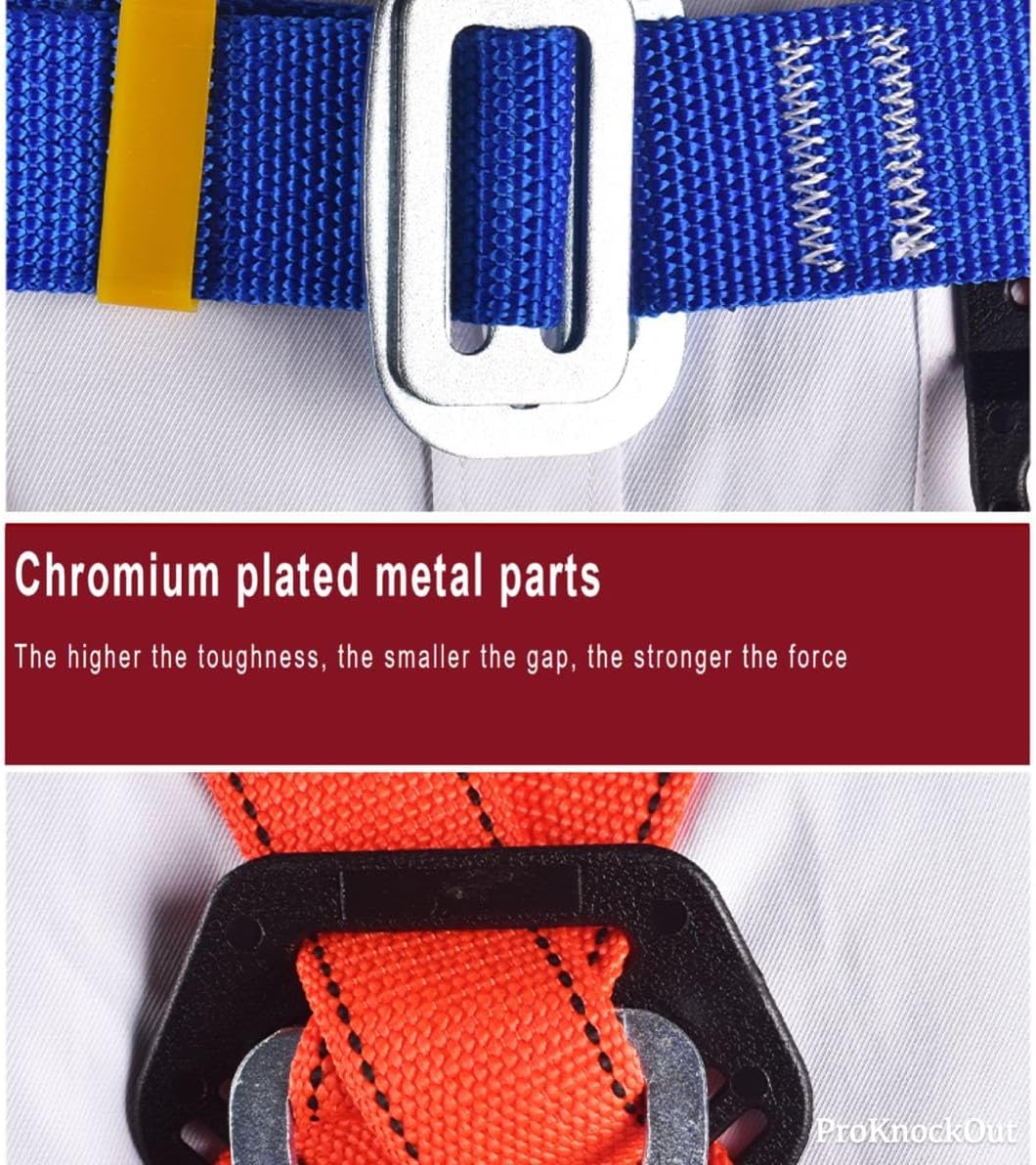 Generic Safety Harness Fall Arrest, 2 Leg Straps, Orange