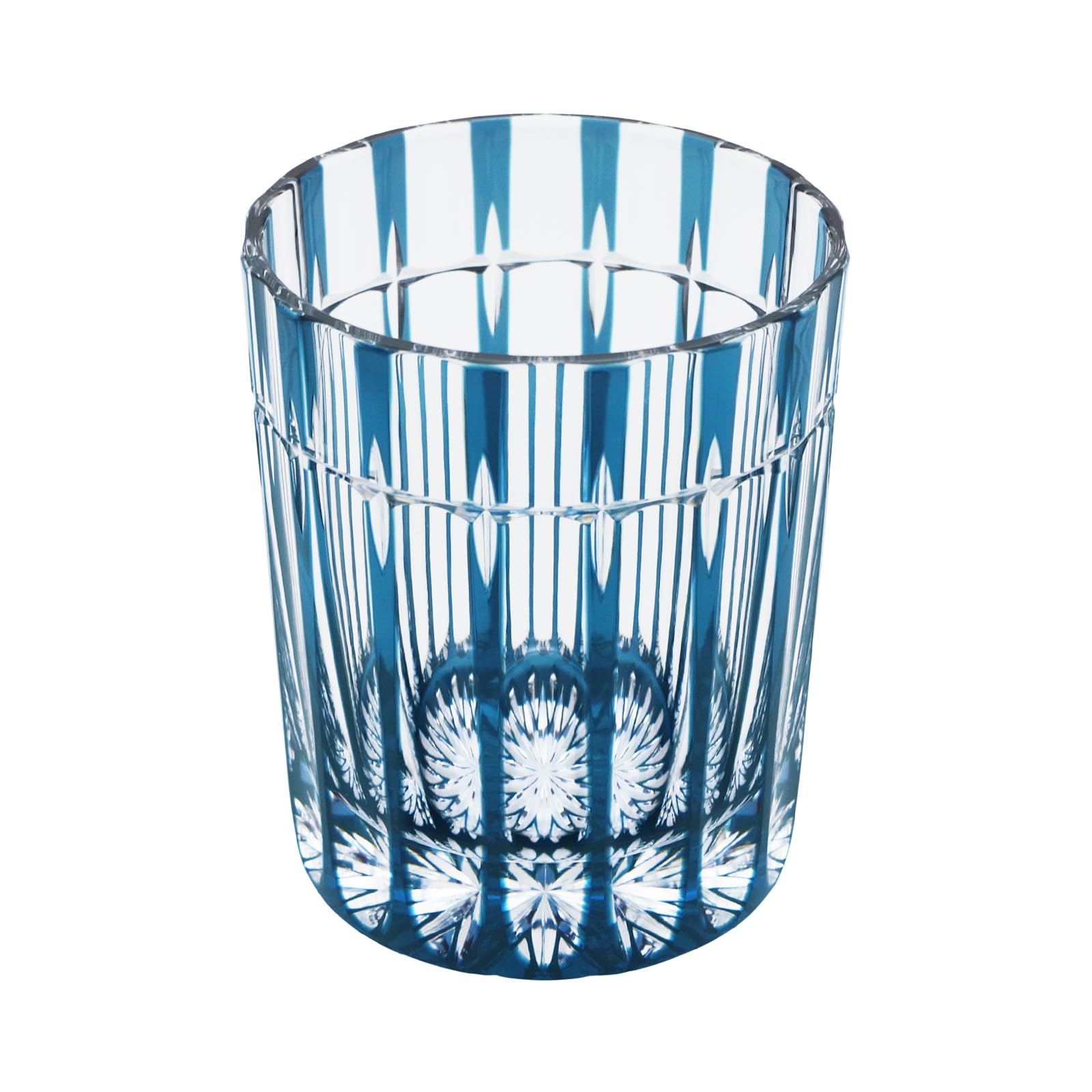 Amazon | 天満切子 ロックグラス 24% 十字 グラスサイズ：高さ：約95mm  