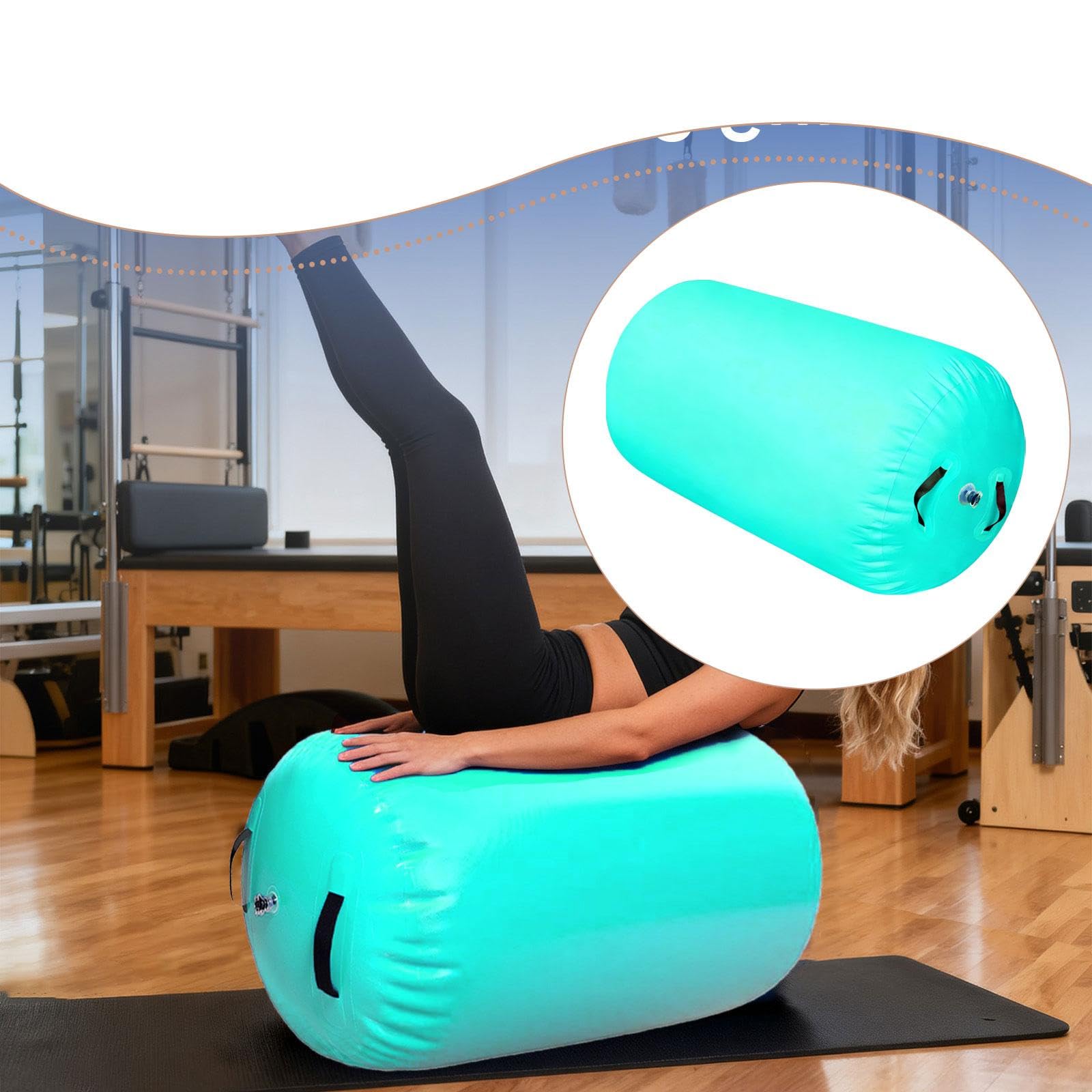 Homyl Air Roller Gymnastics Barrel Tumbling Barrel Gonfiabile, Pratico, Allenamento per Rovesciate All'indietro per Palestra Domestica