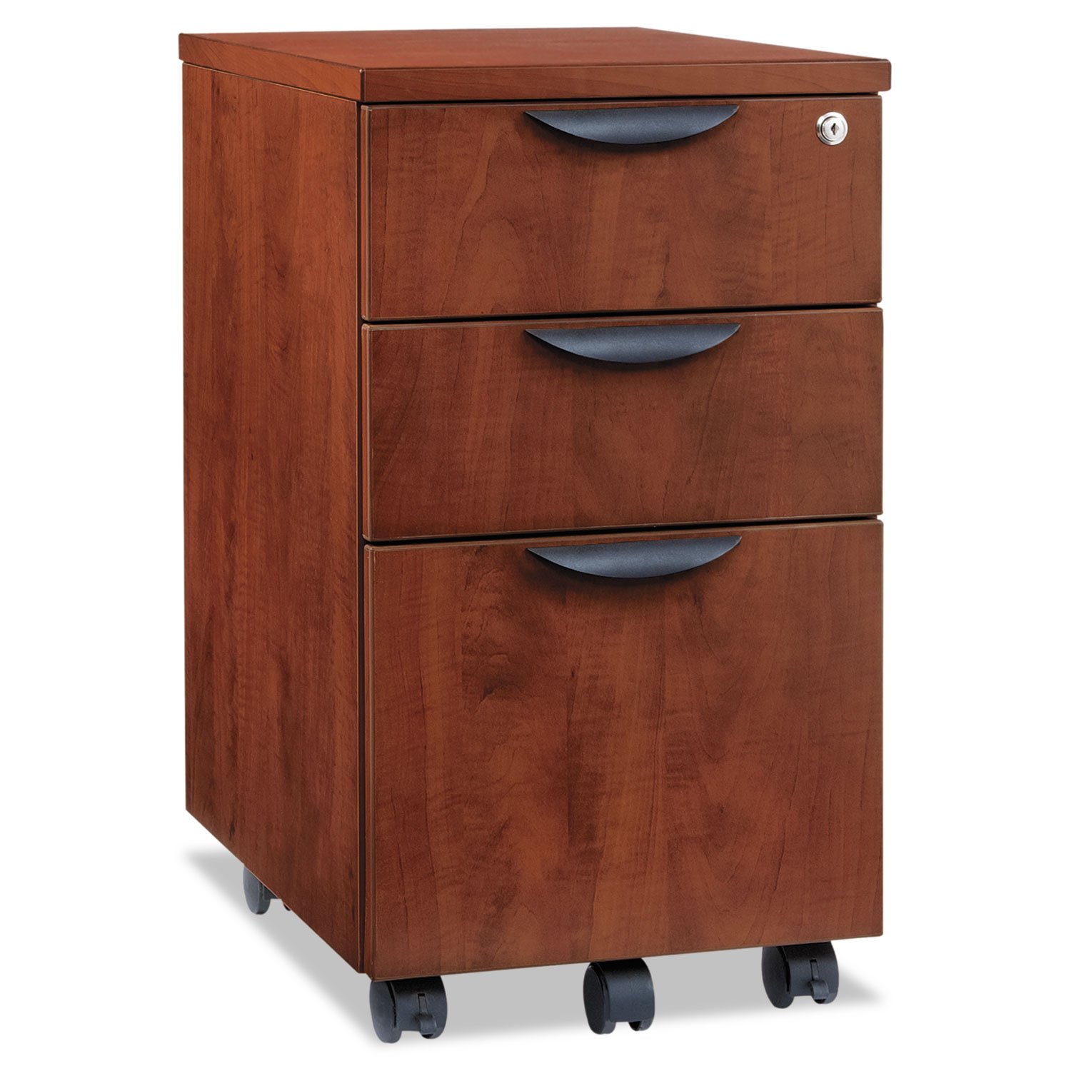 Alera VA572816MC Valencia Mobile B/B/F Pedestal File, 15 7/8 x 20 1/2 x 28 3/8, Med Cherry