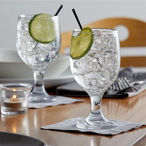 Miniatura 6 de Friwer Copas de fiesta con tallo para beber agua, jugo, vino, bebidas mixtas y cócteles, 13 onzas (12)