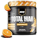 REDCON1 Total War Preworkout, Orange Crush - Contains 320mg of Caffeine from Green Tea, Juniper & Beta Alanine - Pre Work Out with Amino Acids to Increase Pump, Energy + Endurance (30 Servings)
