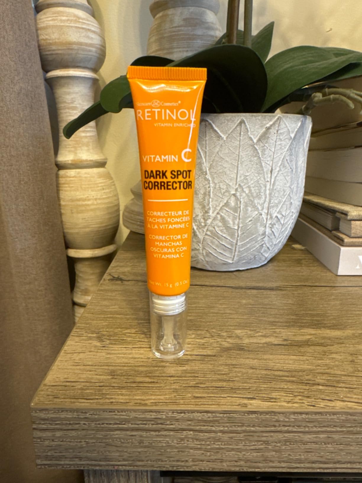Retinol LIVAURA Retinol + Vitamin C Dark Spot Corrector Serum - Spotless Radiance, Evens Skin Tone, Targets Sun Damage & Dark Spots, Enhances Luminosity with Vitamin B3 Niacinamide & Retinol - 0.5 Oz