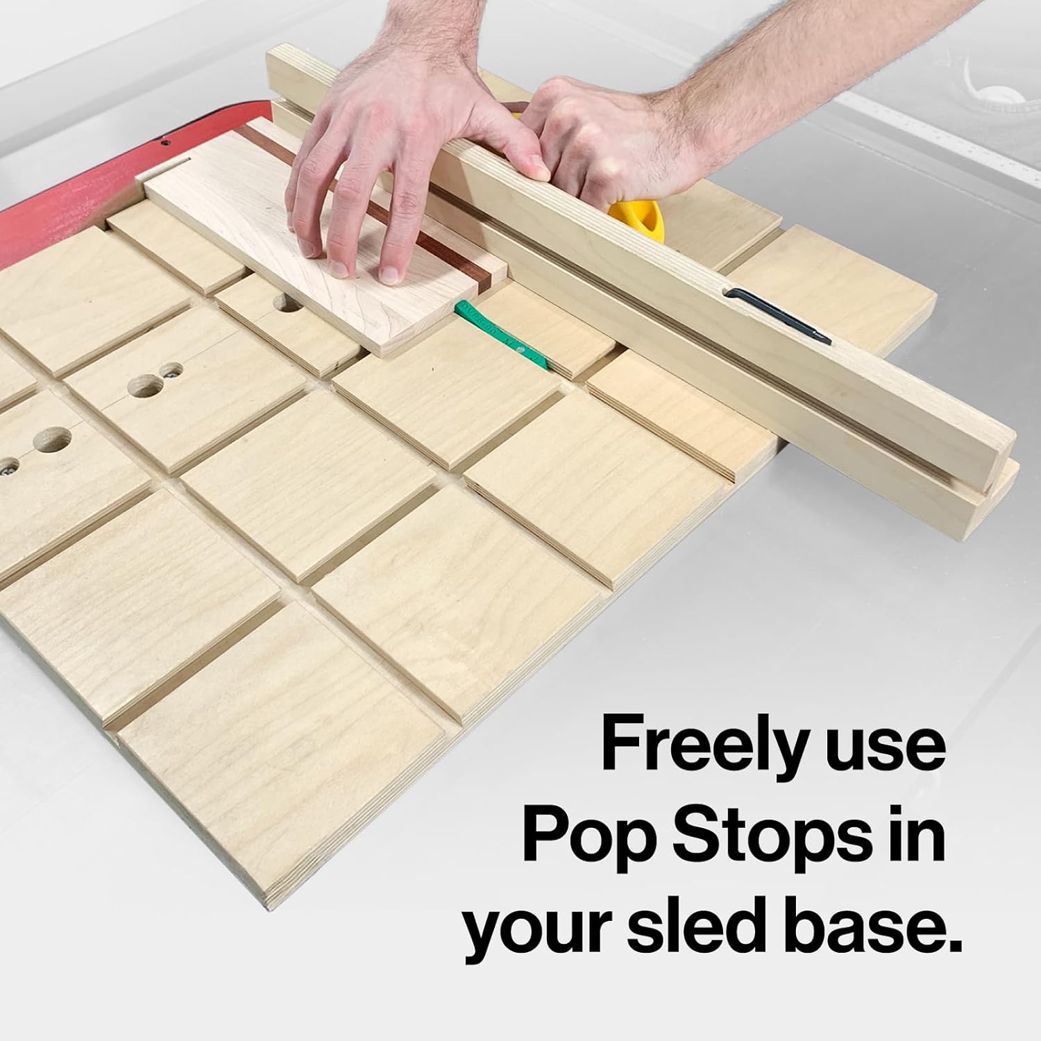 MICROJIG GRR-RIPPER Air Ultra ’25 Limited Systainer Edition, 3D Pushblock With MatchFit Pop Stop (6-Pack) – Innovative Dovetail Track Stops, Bundle