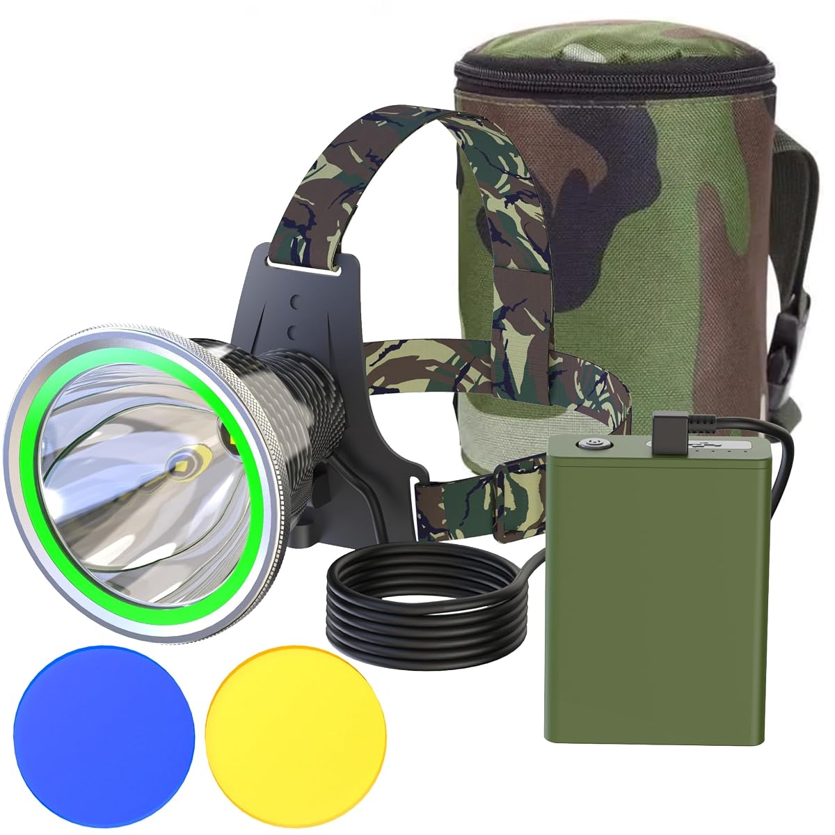 PINSAI Coon Hunting Lights High Power LED Headlamp Super Bright High Lumens