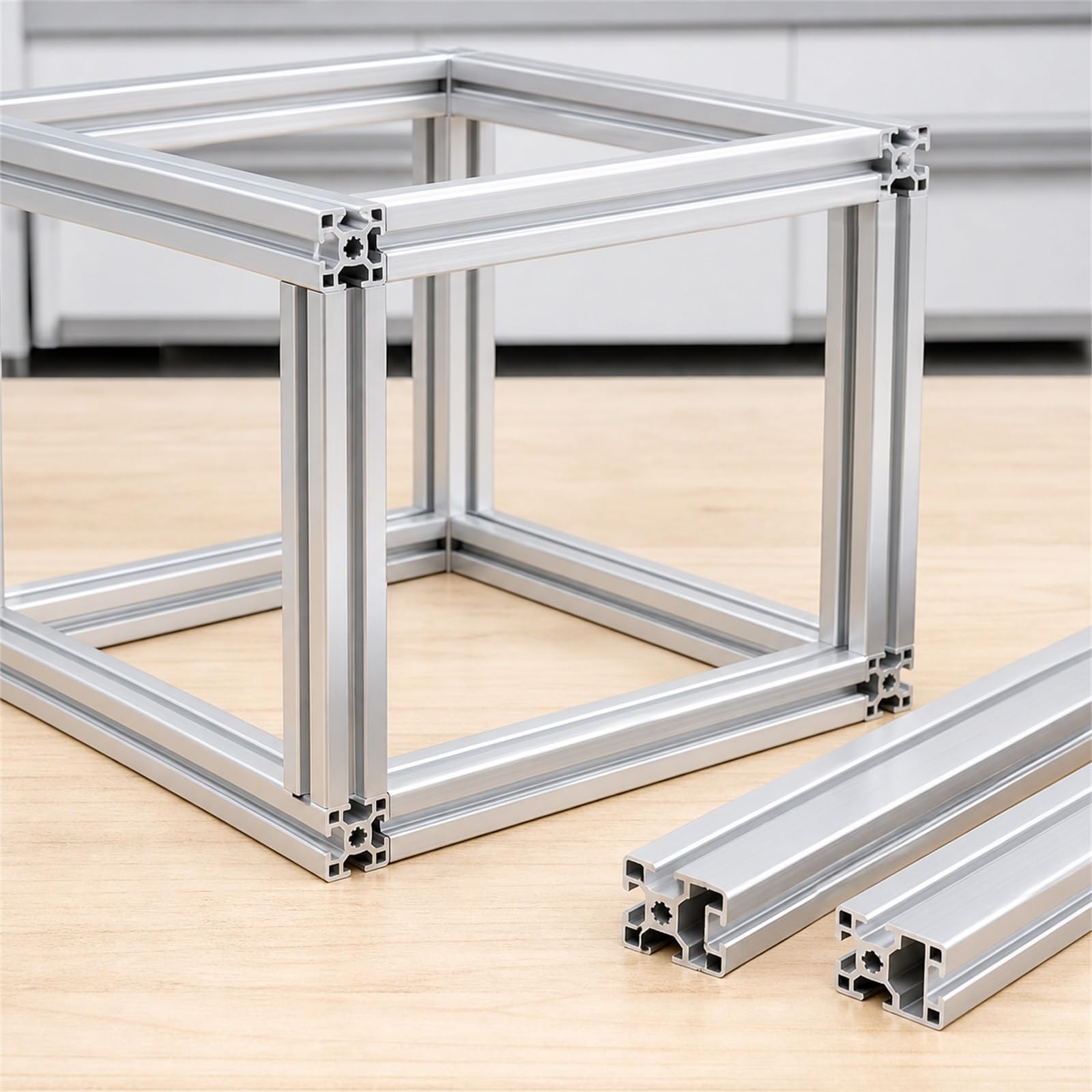 Profil Alu FüR Aluprofil,Aluminium Alu Profil Eloxiert,Alu Profile Stecksystem,3D Drucker Alu Profil,Stabil Und Langlebig,FüR Maschinenbau,Werkbank & DIY