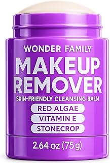 Makeup Remover Cleansing Balm – Travel Size Face Wash & Make Up Eraser for Sensitive Skin & Eyes – Oil Free Facial Cleanser – Waterproof Mascara Remover, Alternative to Wipes & Liquid, Micellar Water