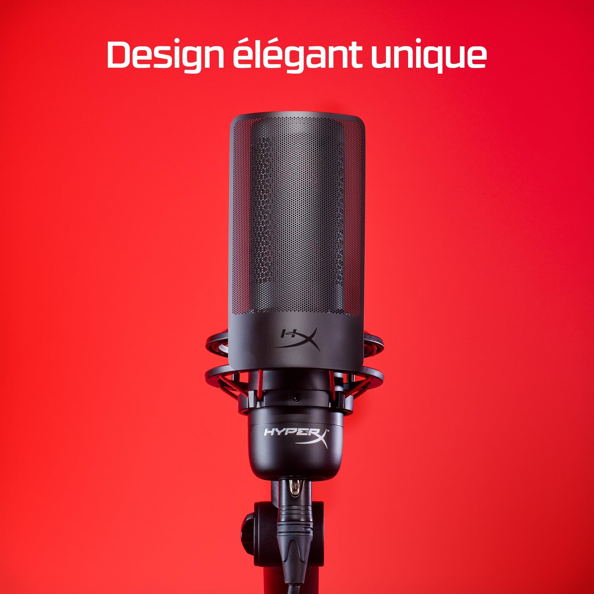 HyperX ProCast – Micro avec condensateur à grand diaphragme, connexion XLR
