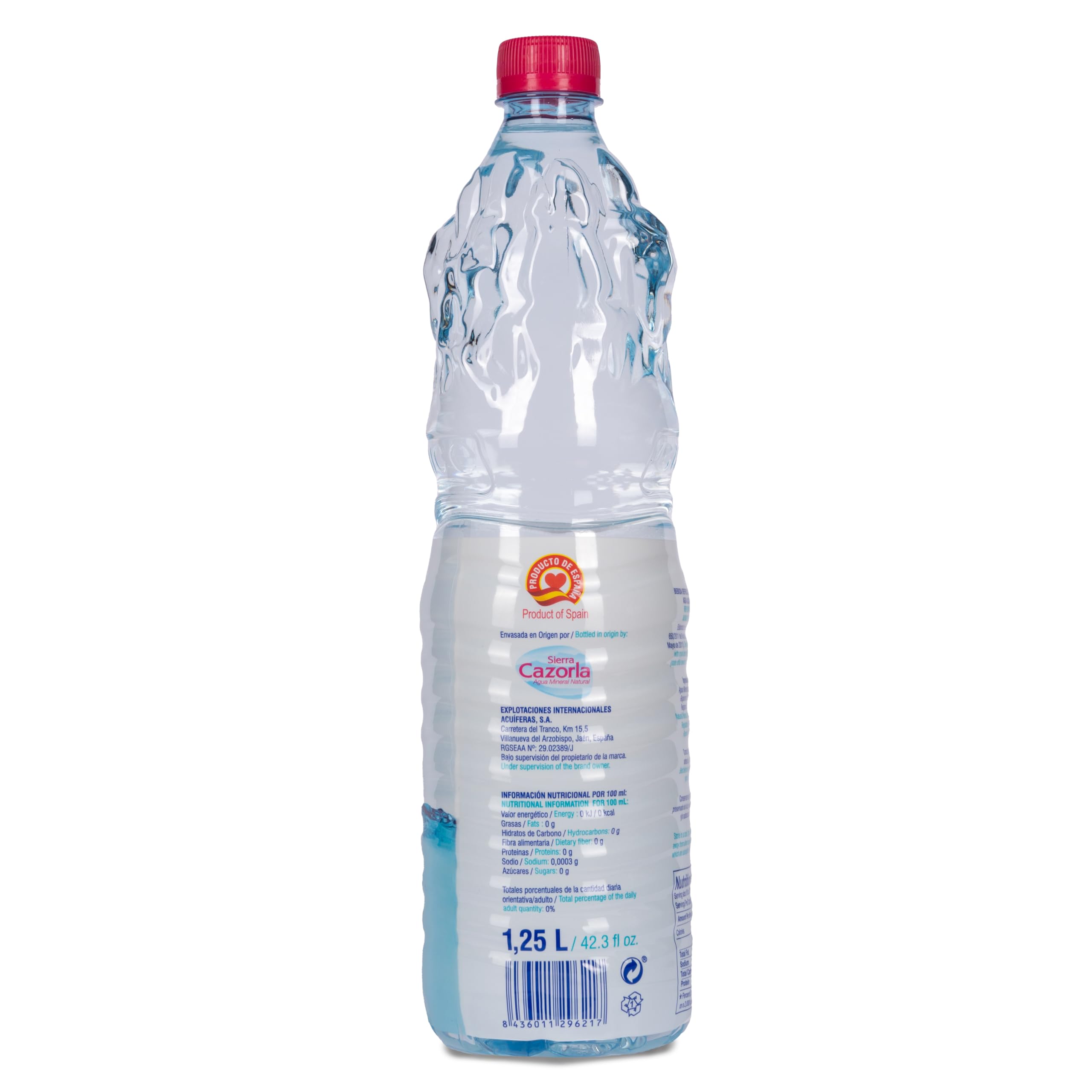 Glaice - Agua Alcalina ionizada, Sabor limpio, Textura aterciopelada, sistema de bio-reacción 100% mineral,1,25 Litros