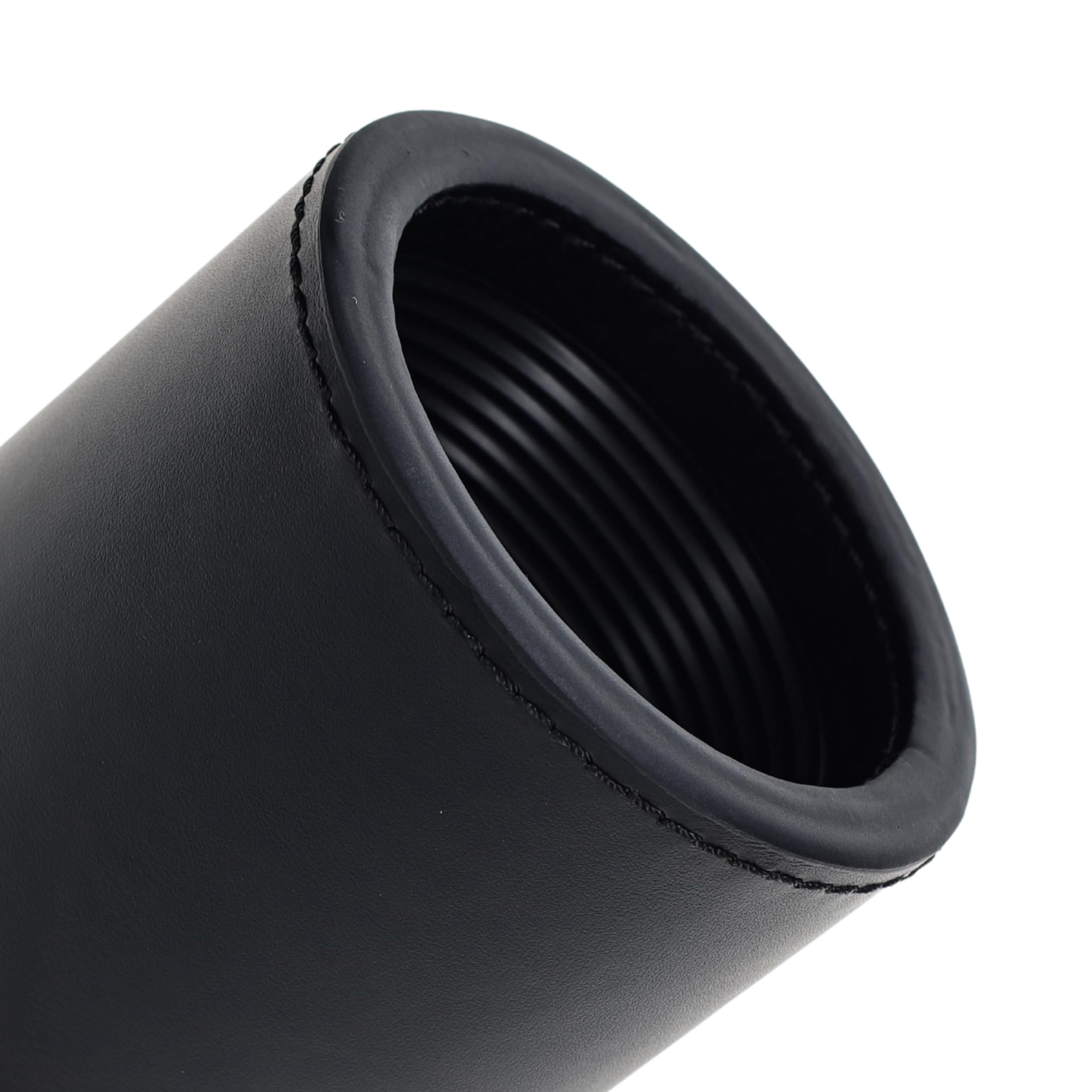 WE Games Wir Spiele Mahagoni Leder Profi Dice Cup mit Gerippter Gummi Futter