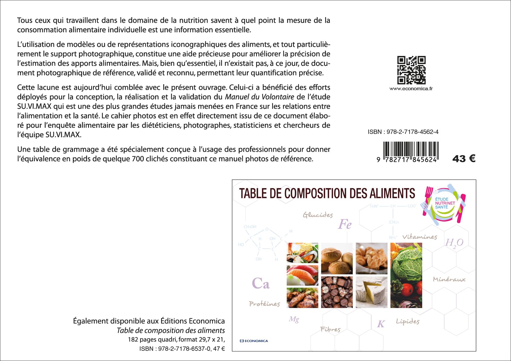 Portions alimentaires: Manuel-photos pour l'estimation des quantités