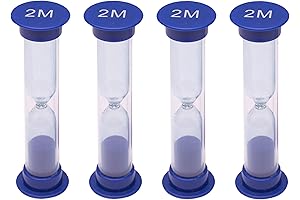 Kids Sand Timer - Blue 2-Minute Classroom Learning Aid