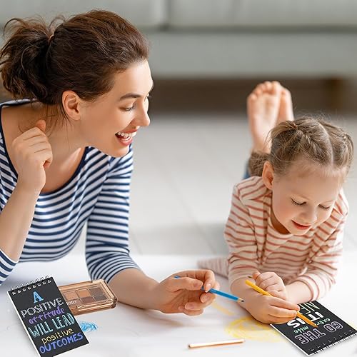 Miniatura 6 de EOOUT 30 cuadernos pequeños inspiradores de 3 x 5 pulgadas, cuaderno de bolsillo en espiral de 3 x 5 pulgadas, cuaderno a granel para escuela,