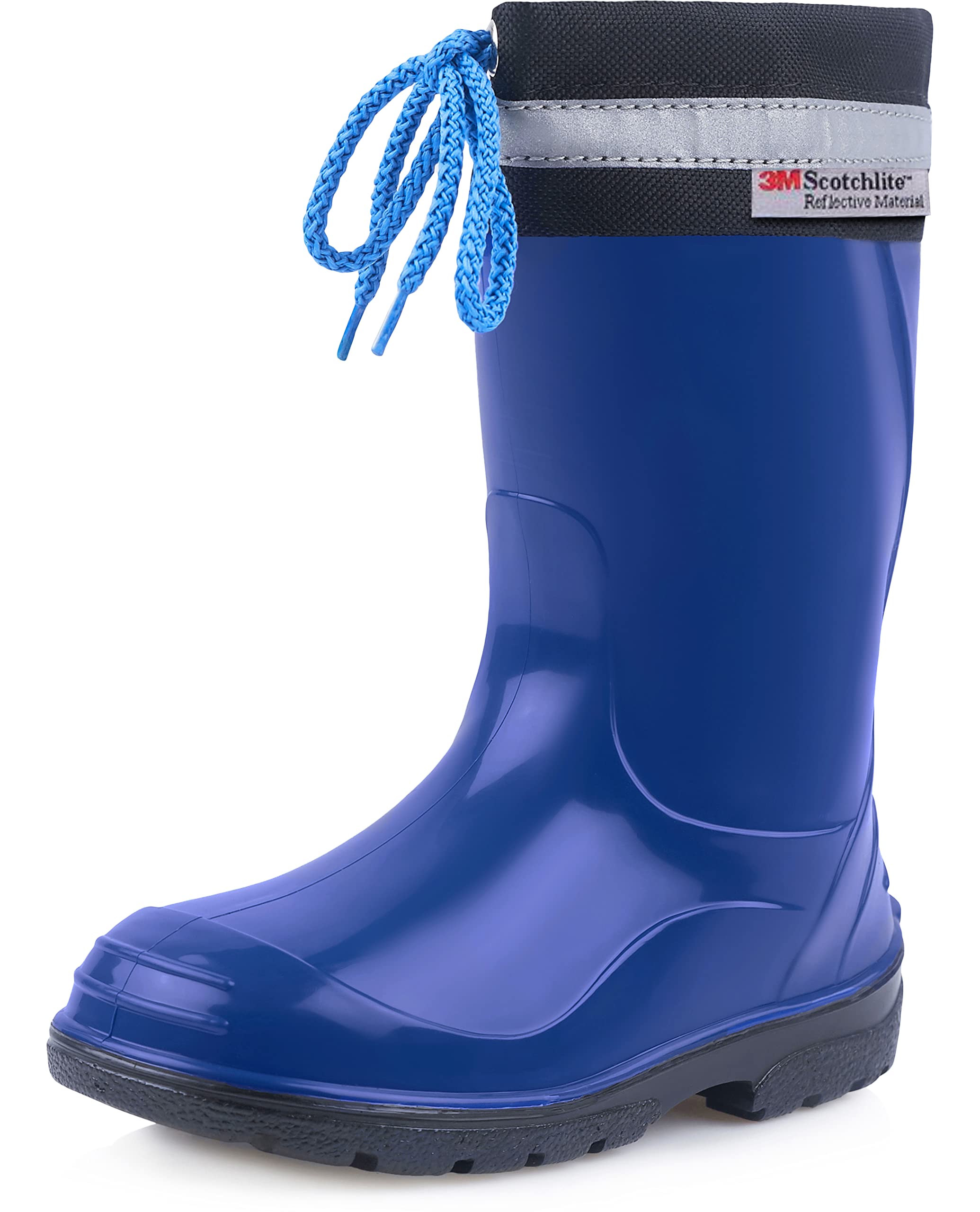 Ladeheid Kinder Gummistiefel mit Stulpe Regenstiefel für Jungen und Mädchen LA-972