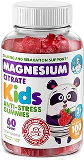 DR. MORITZ Kids Magnesium Gummies Sugar-Free - Calm Magnesium Gummies Supplement for Children, Sugar-Free Magnesium Calm Chews for Kids & Adults
