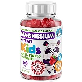 DR. MORITZ Sugar-Free Calm Magnesium Gummies for Kids and Adults - Non-GMO Kids Magnesium Gummies - Raspberry Flavor - 1-Pack (60 Count)