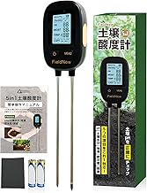 FieldNew [Domestic Brand] 5 in 1 Soil Acid Meter (pH / Soil Moisture / Earth Temperature / Illumination / Fertility), Japanese Instruction Manual (English language not guaranteed), Optimum pH Table by
