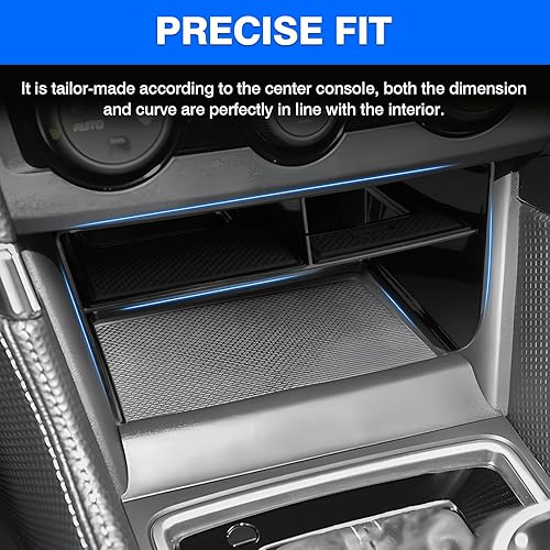 Miniatura 7 de Autorder Organizador de consola central para Subaru Crosstrek 2024, caja de almacenamiento para reposabrazos, bandeja de inserción secundaria con 2