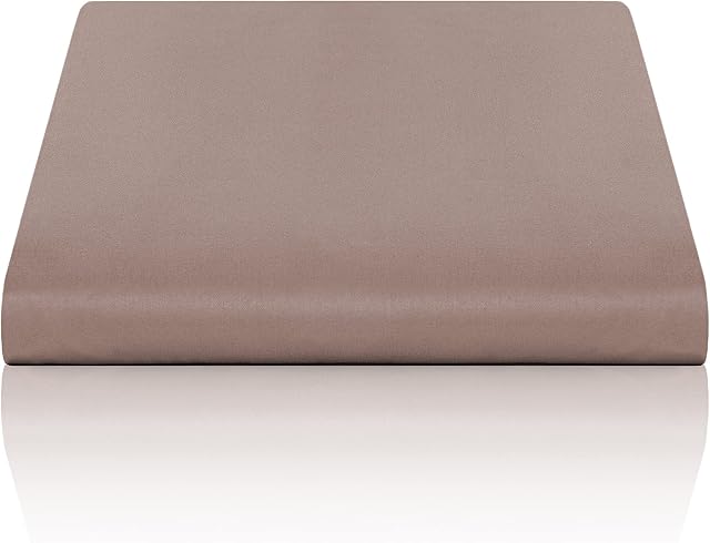 Blumtal Premium Bedding Flat Sheet - Super Soft Bed Sheets, Brushed Microfibre, OekoTex Tested - Flat Sheets Double Size (Taupe, 240x275 cm)