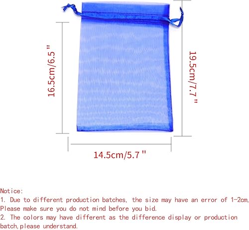 Miniatura 235 de Dealglad 100pcs Drawstring Organza bolsas de joyería caramelo para fiestas, casamientos, regalos Negro