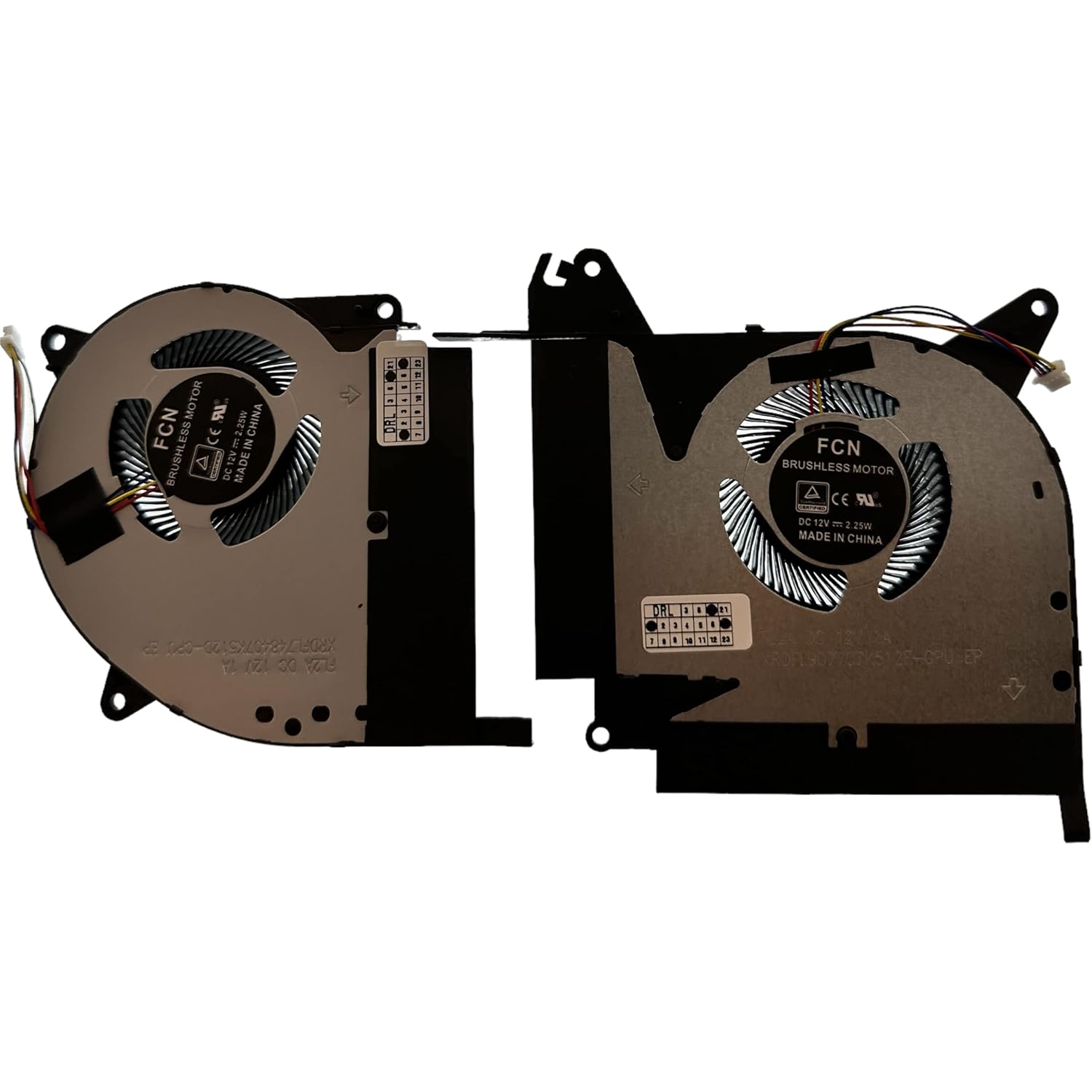 VoltaGuru Replacement Laptop CPU + GPU Cooling Fan for Asus ROG Strix Scar II G715GV, G715GW, GL704GM, GL704GV, GL704GW, DFSCK22115181C, DFSCK22105182D