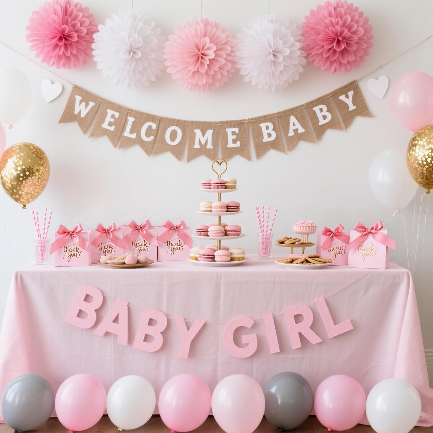 VGOODALL 24PCS Thank You Gift Bags, 4.5x3.9x1.8Inches Mini Party Favor Bags Pink small Candy Boxes with Ribbon Small Gift Boxes for Wedding Bridal Baby Shower Birthday Party thumbnail