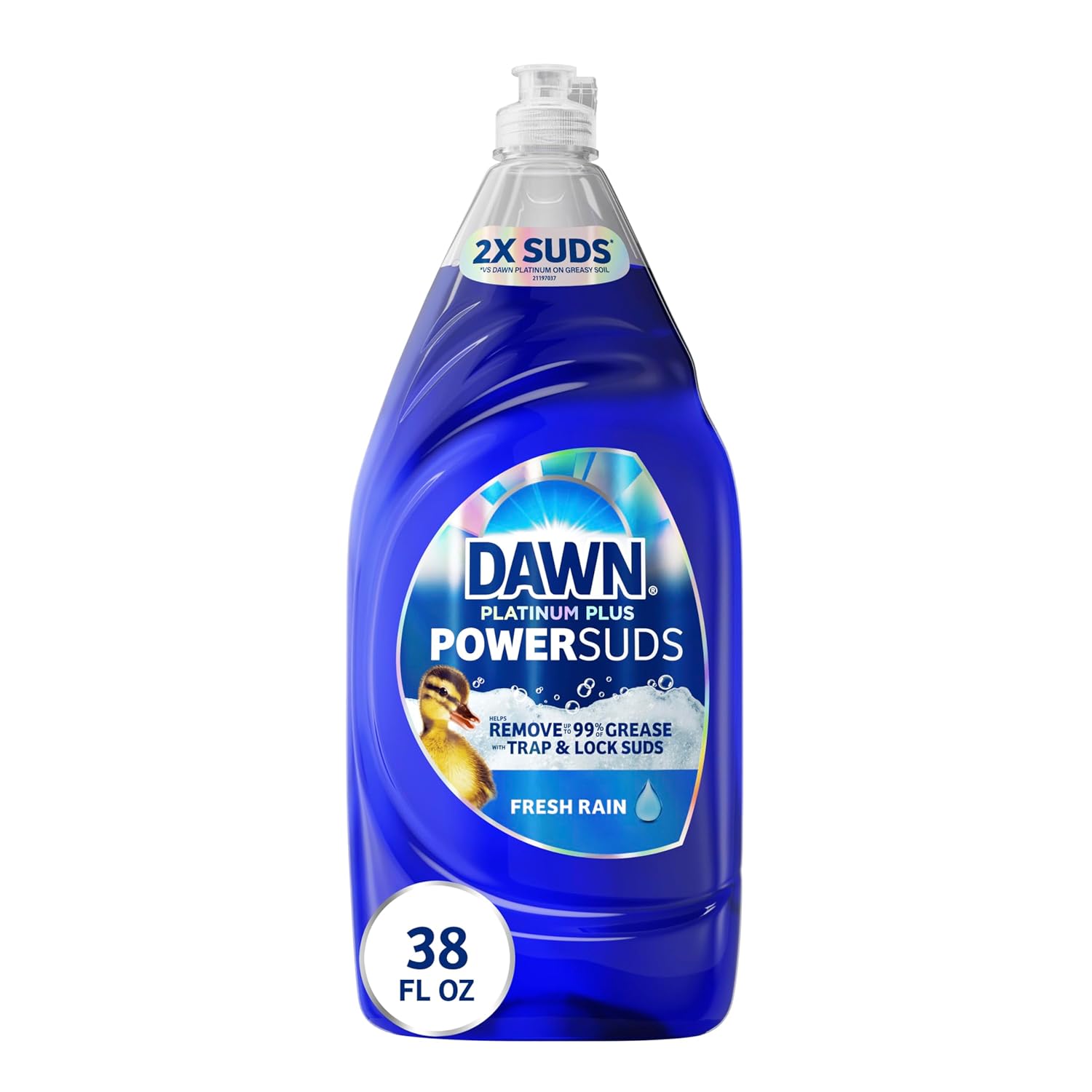 Dawn Platinum Plus PowerSuds Liquid Dish Soap 38 oz Bottle