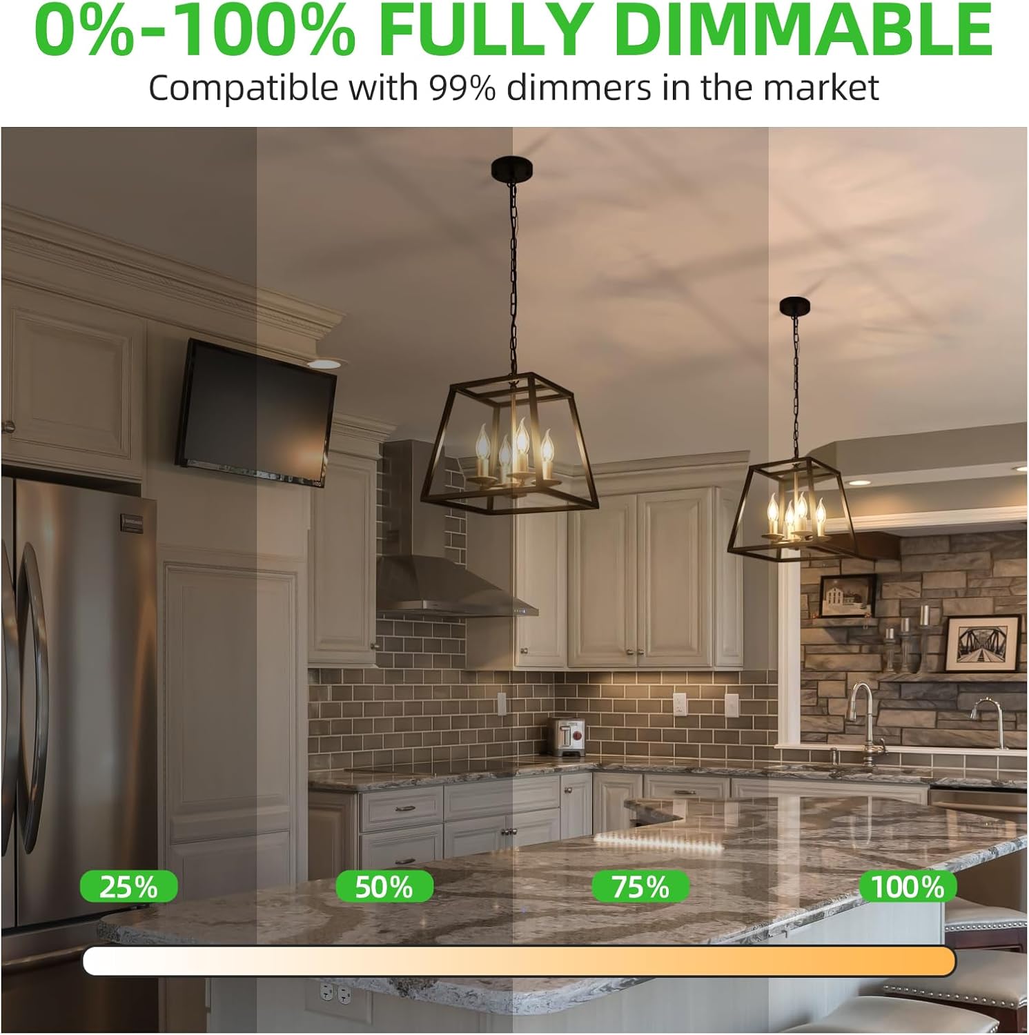 INVGOOD Dimmable LED Candelabra Bulbs 60 Watt Equivalent, 2700K Soft Warm White Chandelier Light Bulbs, 6W 700LM Flame Tip CA11 Candle Light Bulbs, E12 Base Bulbs, 90+CRI, 6 Packs