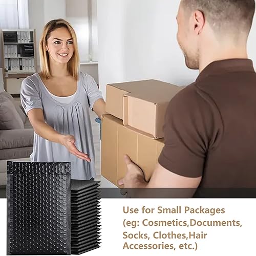 Miniatura 7 de Paquete de 50 sobres de burbujas de 6 x 9 pulgadas, sobres de polietileno de burbujas, bolsas de envío autoselladas, bolsas de envío impermeables